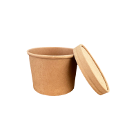 Bol supa carton 12 oz cu capac din carton